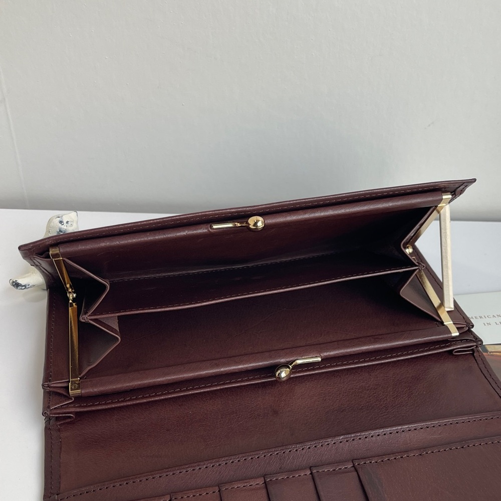 COACH Vintage Framed Envelope Kiss Lock Clutch 1990βs - Picture 6 of 16